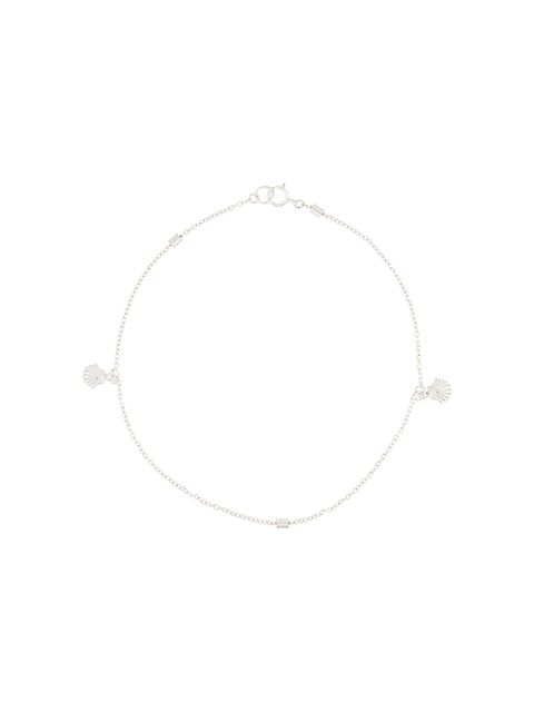Petite Grand shell pendant anklet