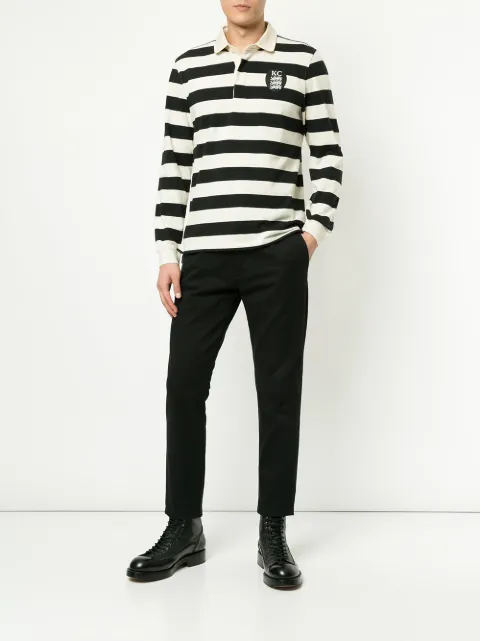 KENT & CURWEN LONG-SLEEVED LOGO POLO SHIRT