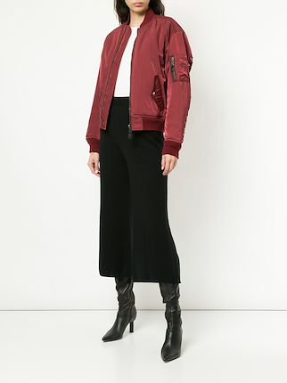 lace-up MA1 bomber jacket展示图