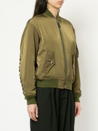 lace-up MA1 bomber jacket展示图