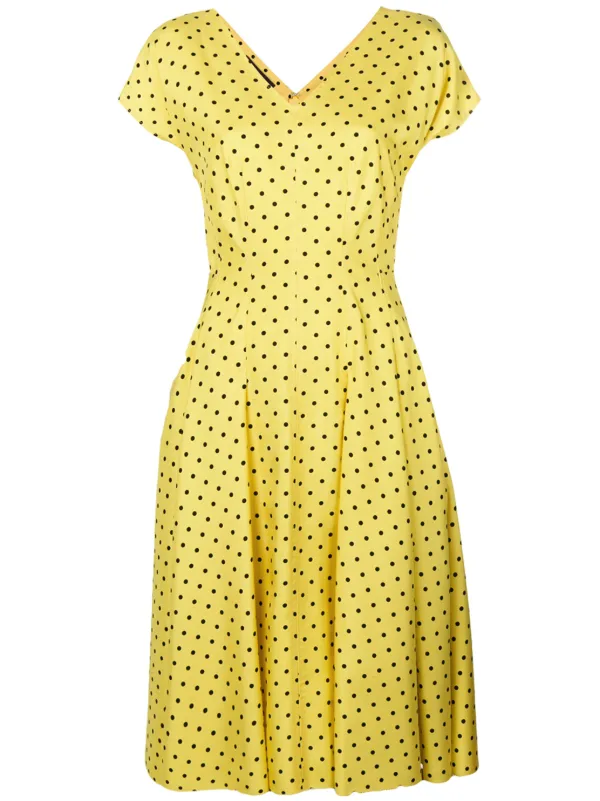 talbots polka dot dress