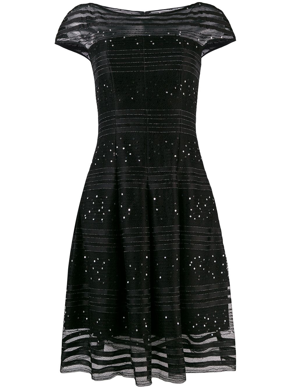 фото Talbot runhof расклешенное кружевное платье с пайетками