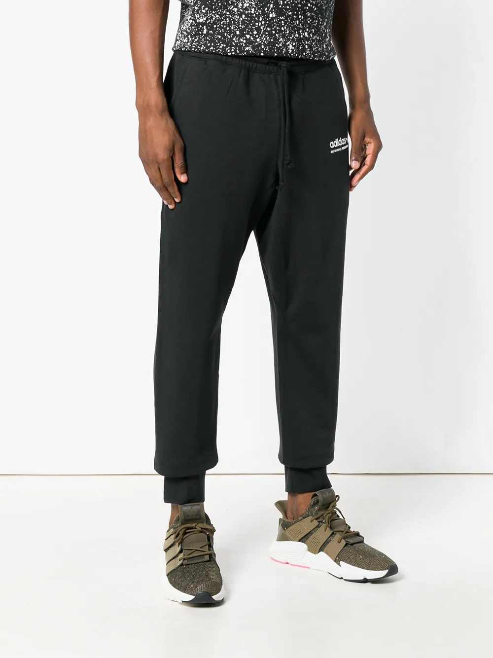  Adidas Hose Mit Gerippten Bündchen   Schwarz 