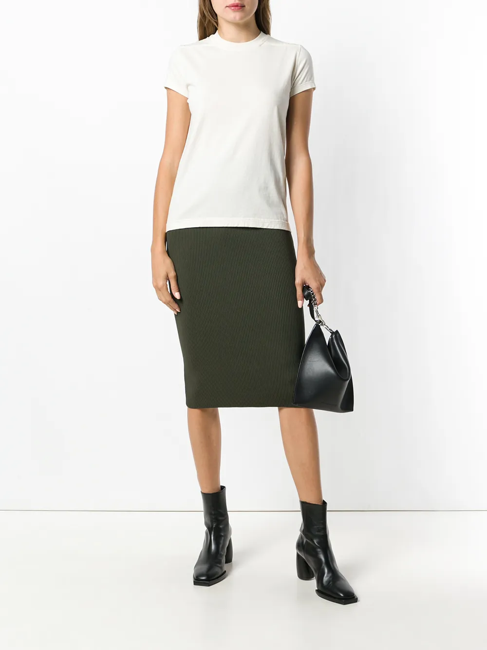 Rick Owens T-shirt met ronde hals Beige