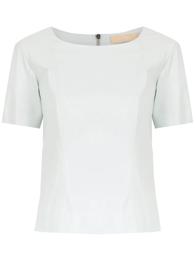 Clé leather Eliot blouse