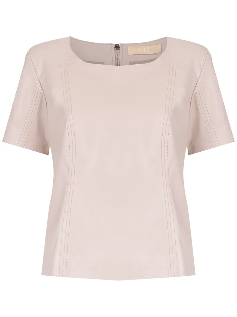 Clé leather Eliot blouse