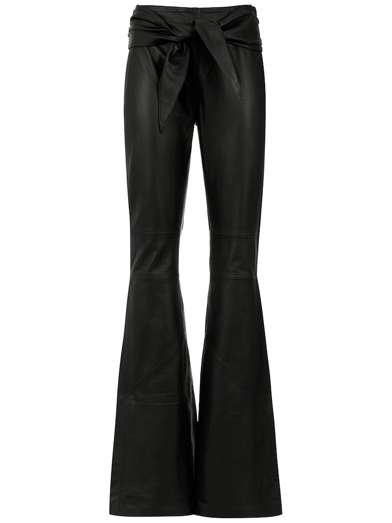 Clé leather trousers