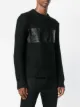 Helmut Lang contrast patch knitted jumper
