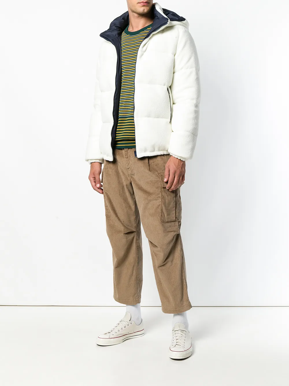 LC23 ribfluwelen cargo broek - Bruin