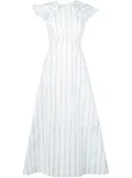 Calvin Klein striped pioneer dress - White