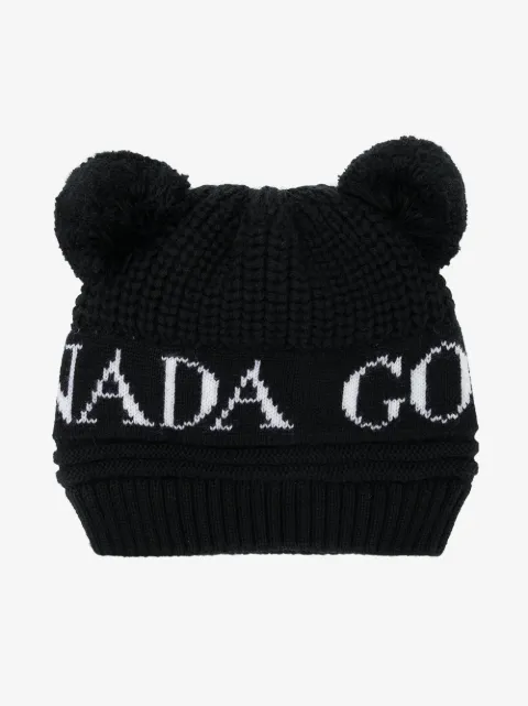 Canada Goose Kids gorro de intarsia con motivo de logo