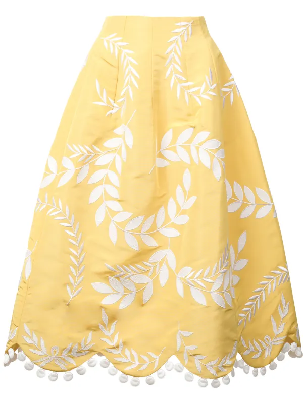 express yellow skirt
