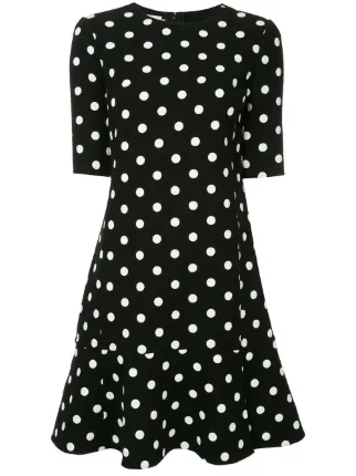 oscar de la renta polka dot dress