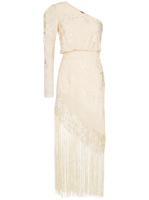 tan silk dress
