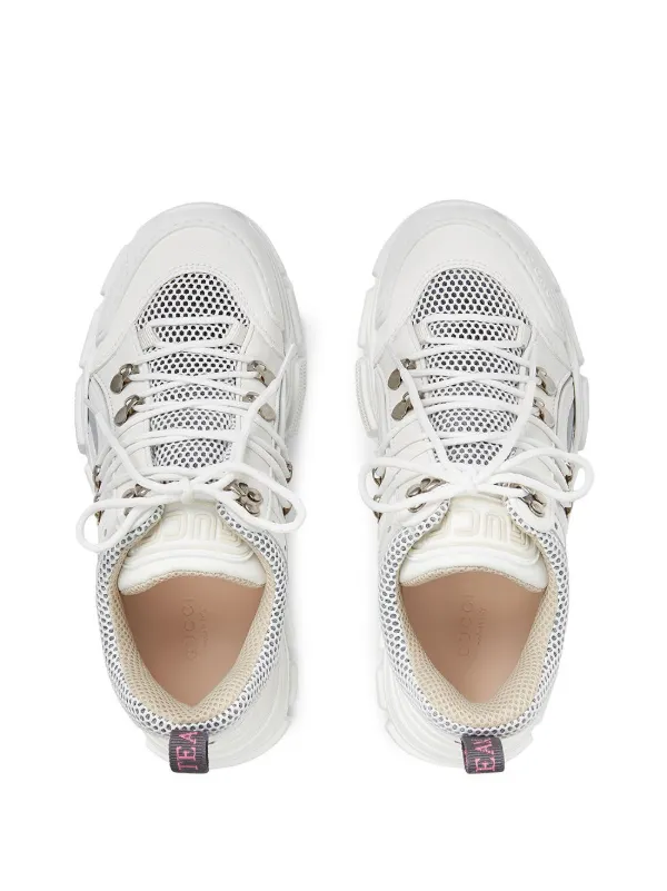 gucci white flashtrek sneakers