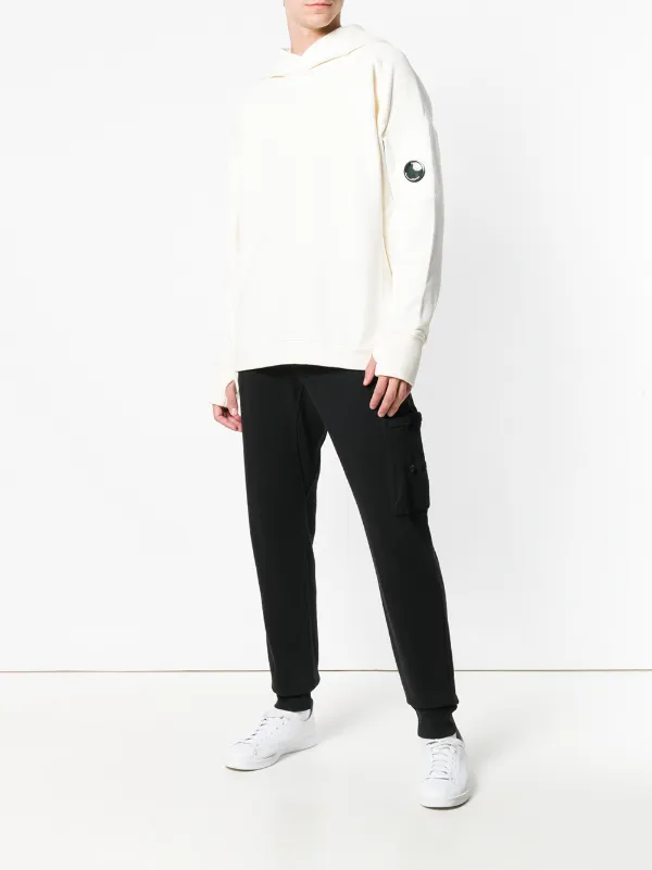 C.P. Company Lens Detail Cotton Hoodie | White | FARFETCH
