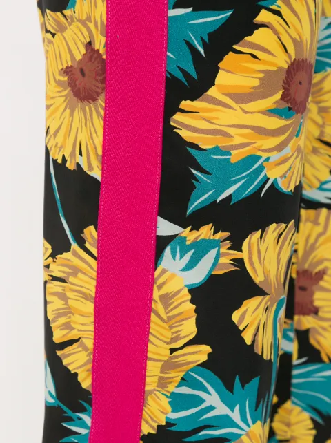 NK COLLECTION PRINTED SILK PANTS