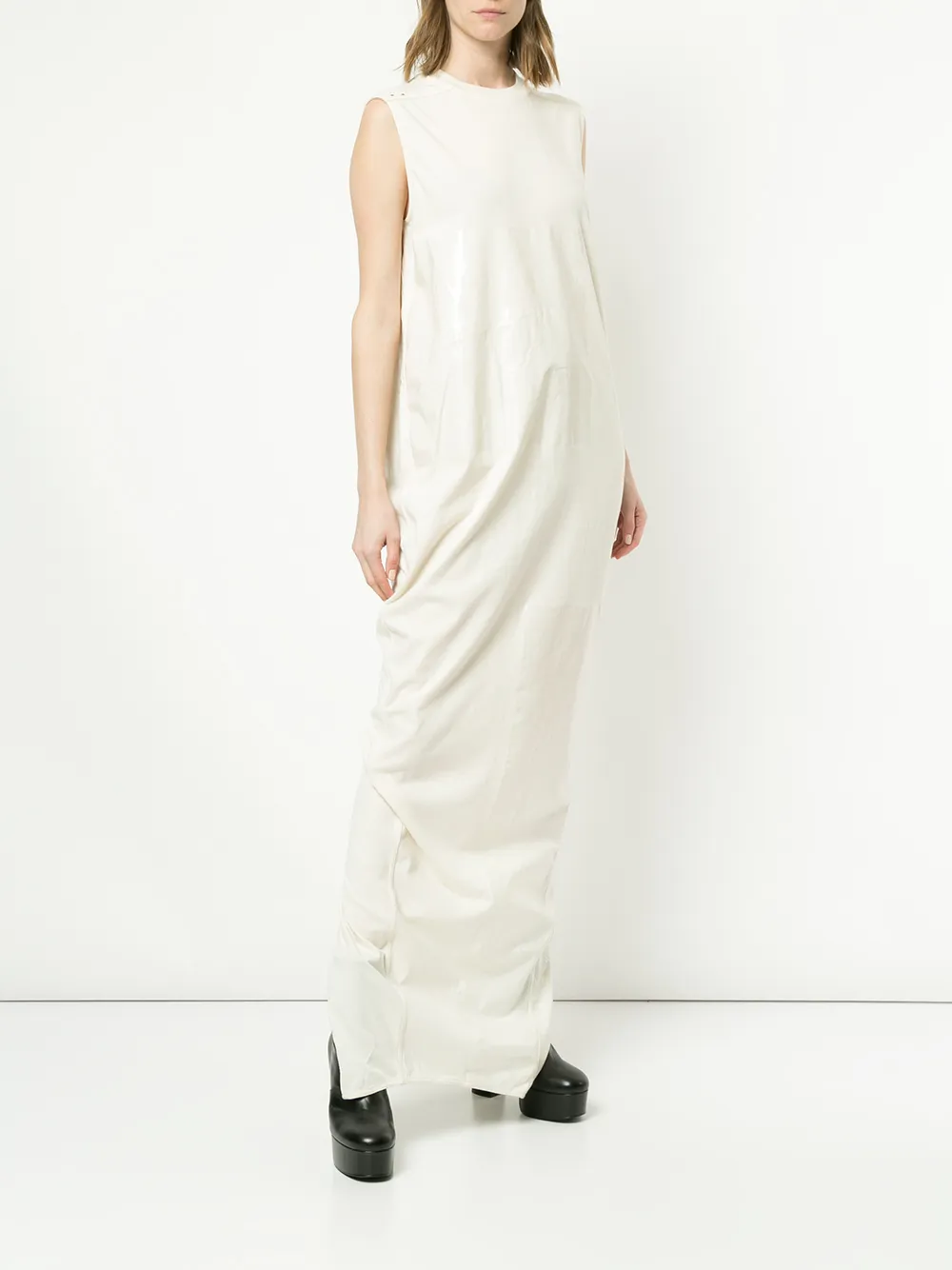 Rick Owens Mouwloze maxi-jurk - Beige