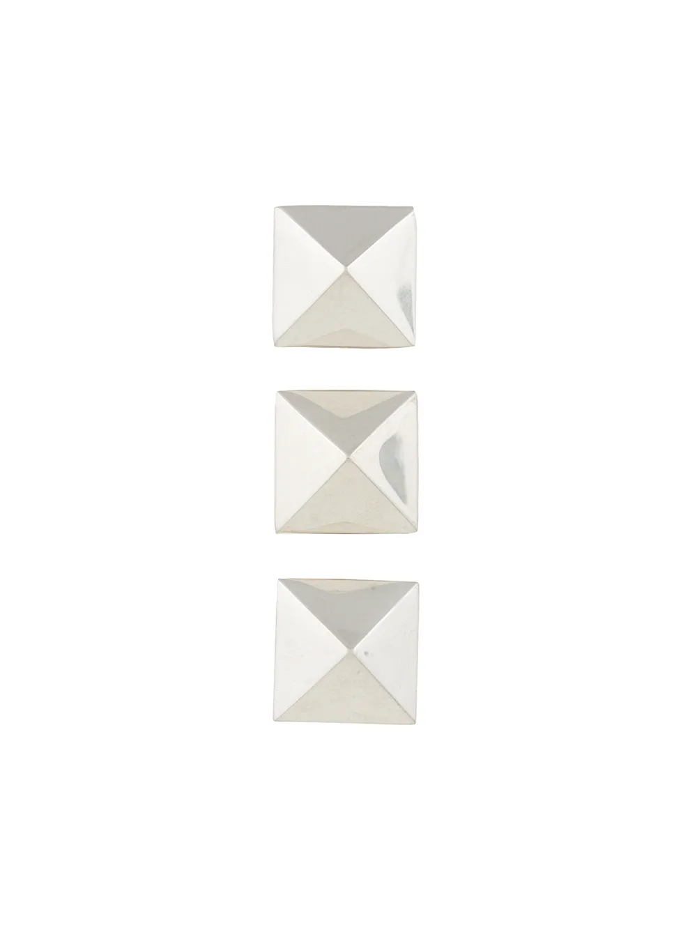 

Bunney triple square brooch - Metallic