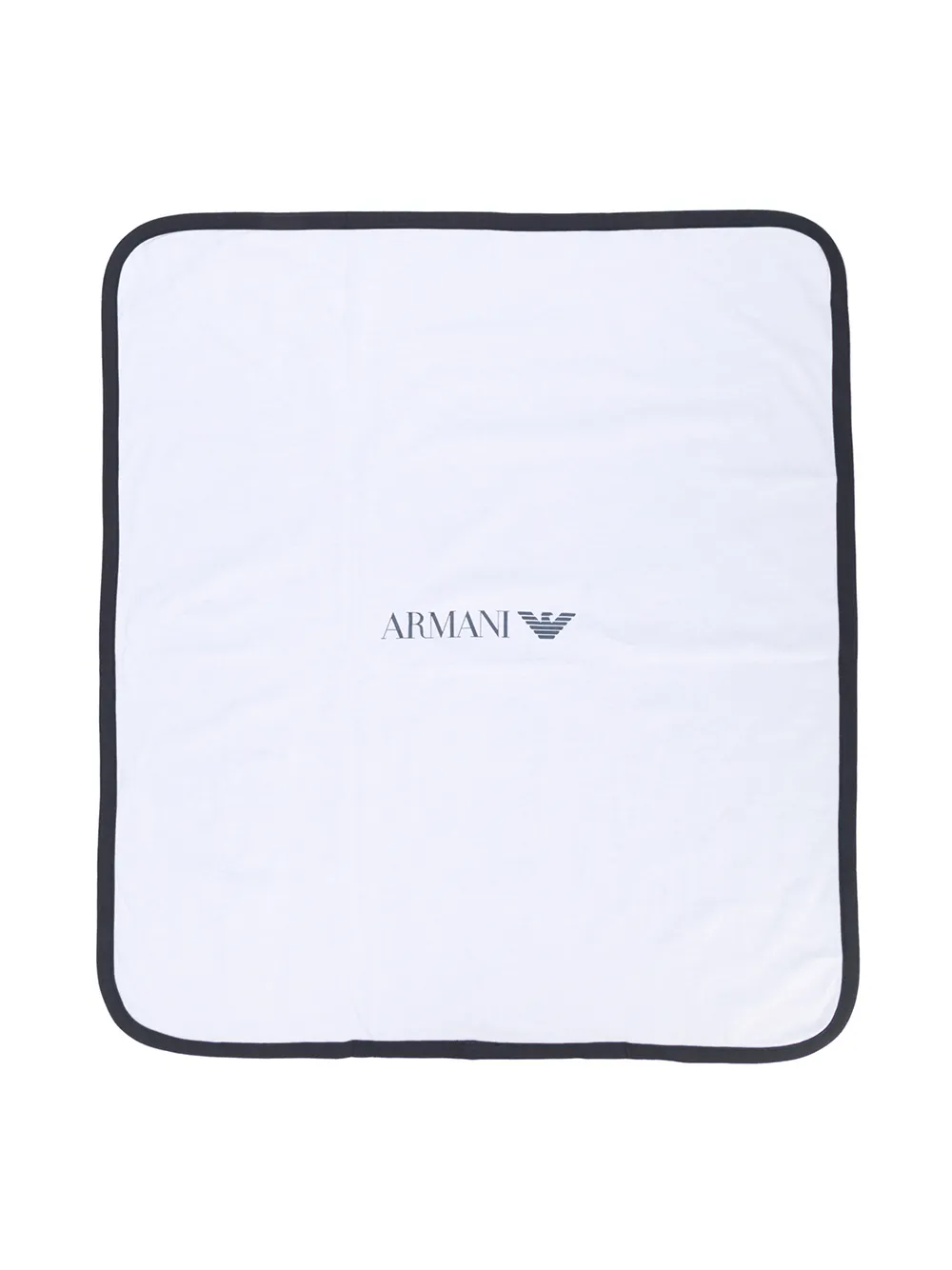 

Emporio Armani Kids logo printed blanket - Blue