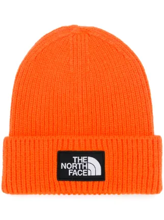 north face orange beanie