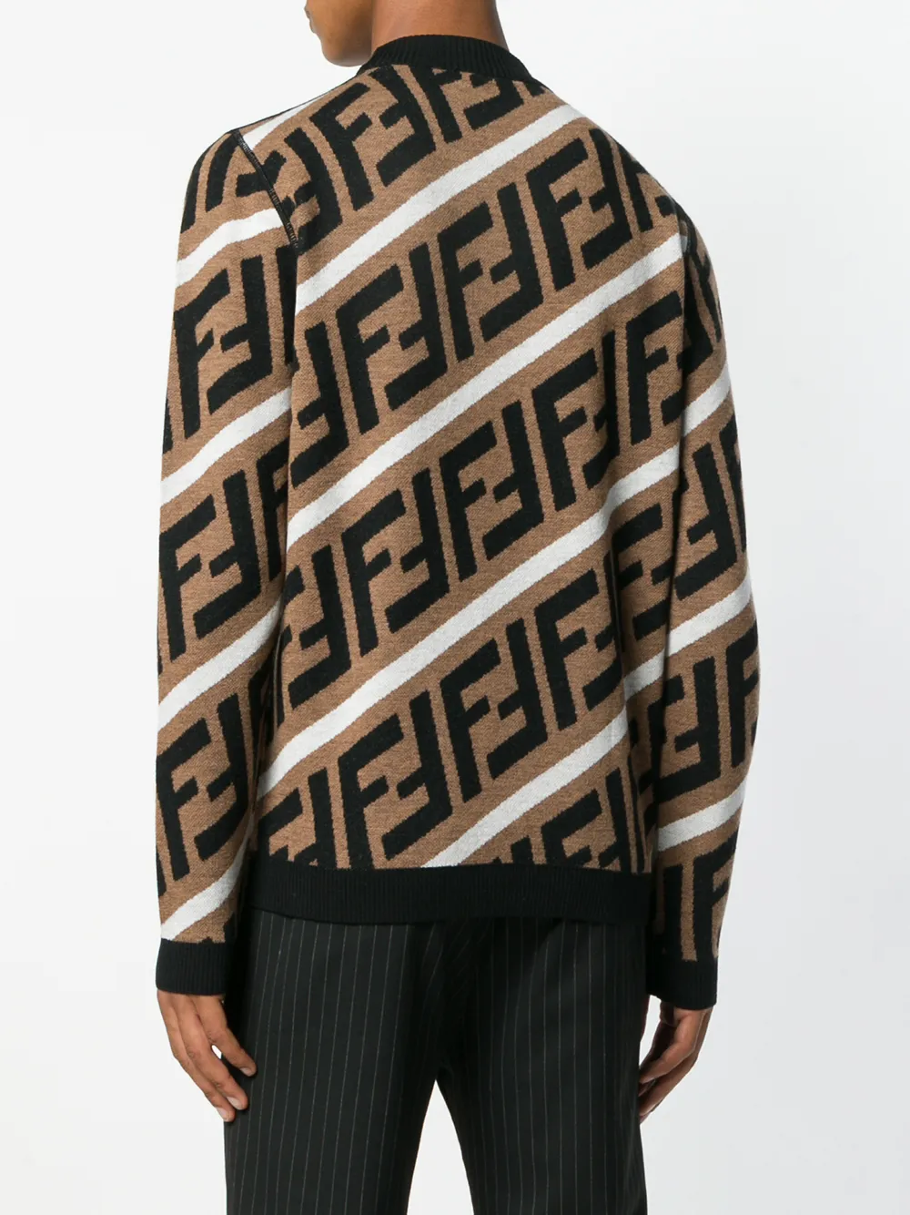fendi diagonal monogram sweater