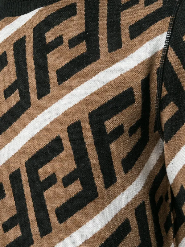 fendi diagonal monogram sweater