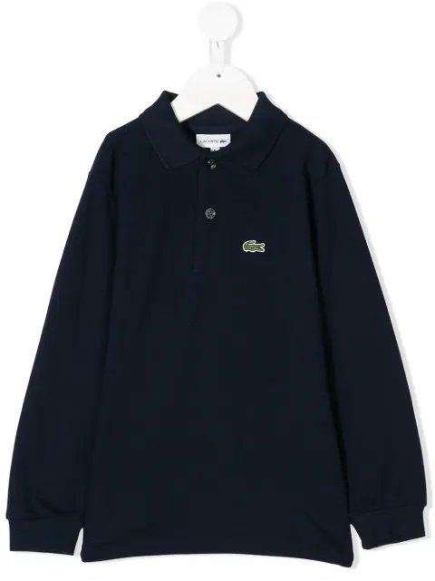 Lacoste Kids Camisa polo com patch de logo