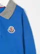 Moncler Kids قميص بشعار مخيوط بولو مخيوط