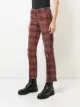 R13 cropped plaid jeans