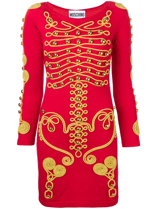 moschino red dress