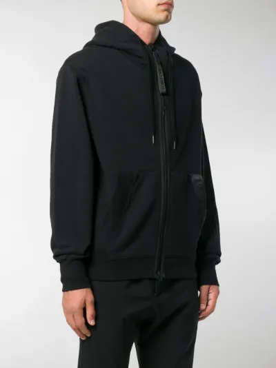 TOM FORD zipped logo hoodie black | MODES