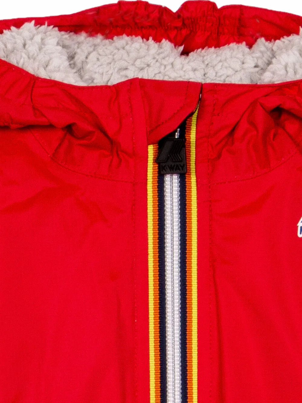 K Way Kids regenjas met capuchon Rood
