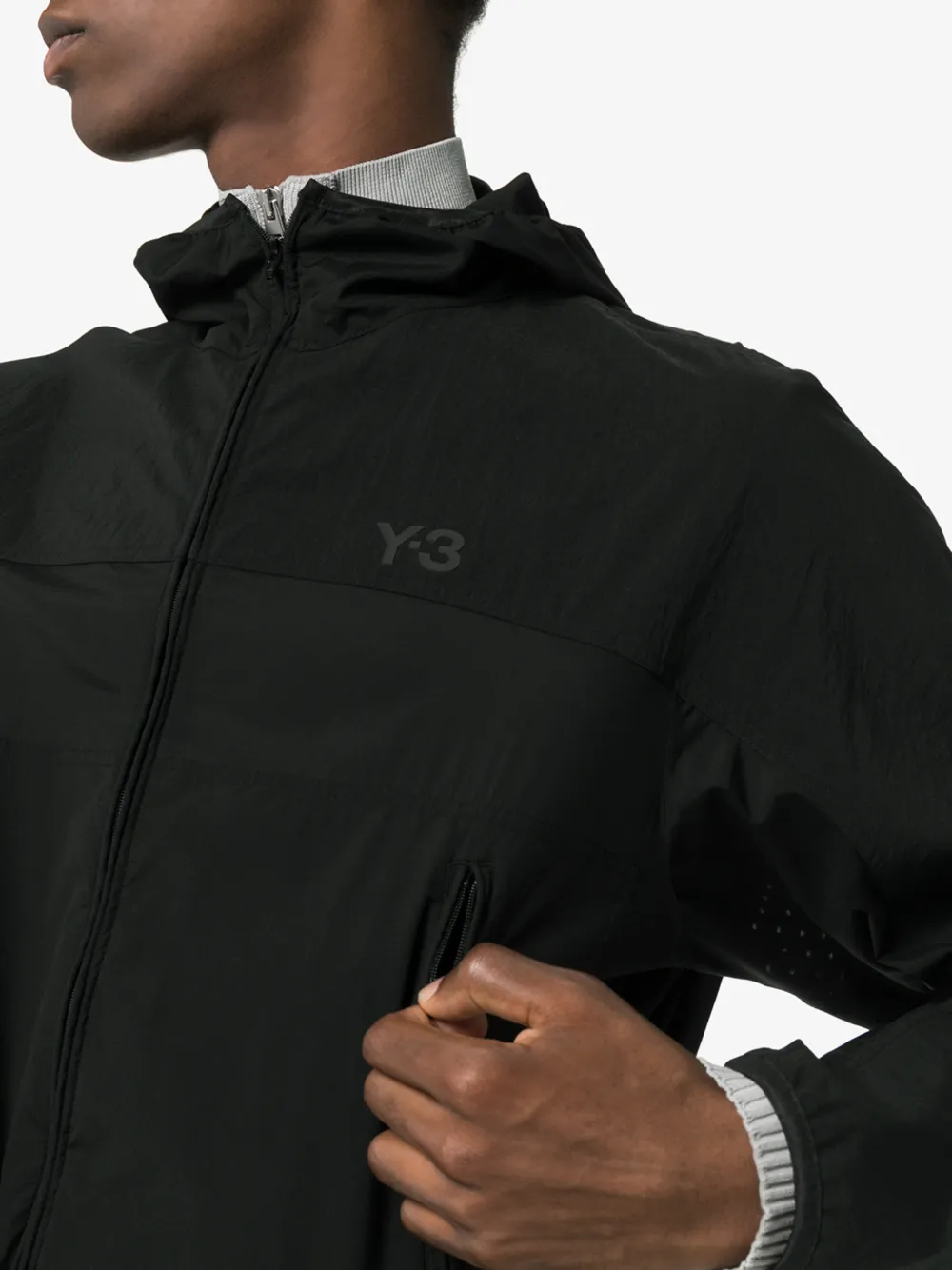Y-3 Adizero windjack Zwart