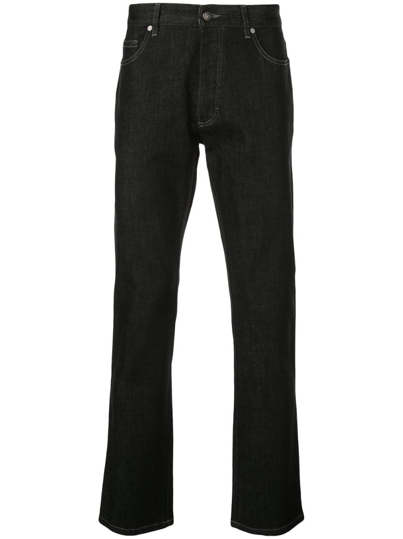 Ermenegildo Zegna Regular Fit Jeans - Black | ModeSens