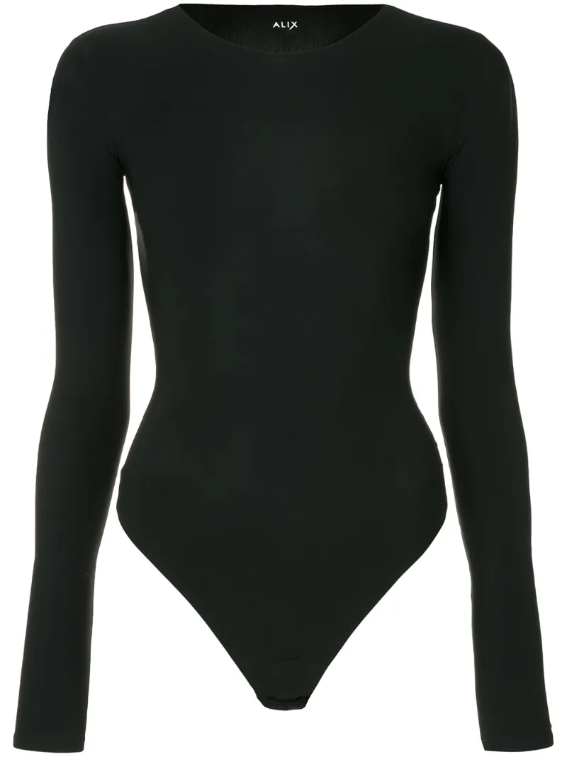 Click to view more detailed imagery on our partner's website Alix Leroy Stretch-jersey Thong Bodysuit In Black
