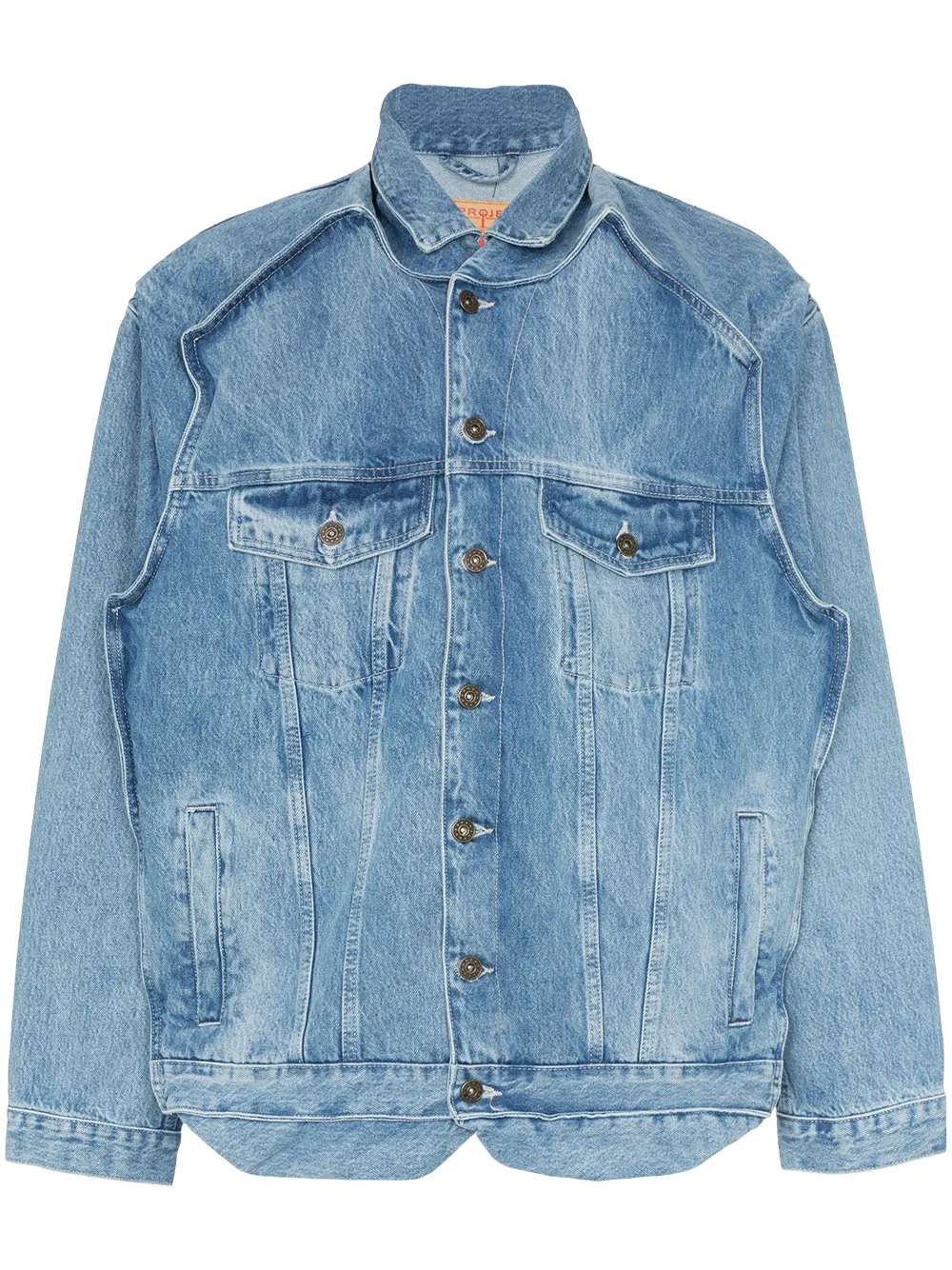 Y/project Jackets Y/PROJECT RECONSTRUCTED DENIM JACKET - BLUE