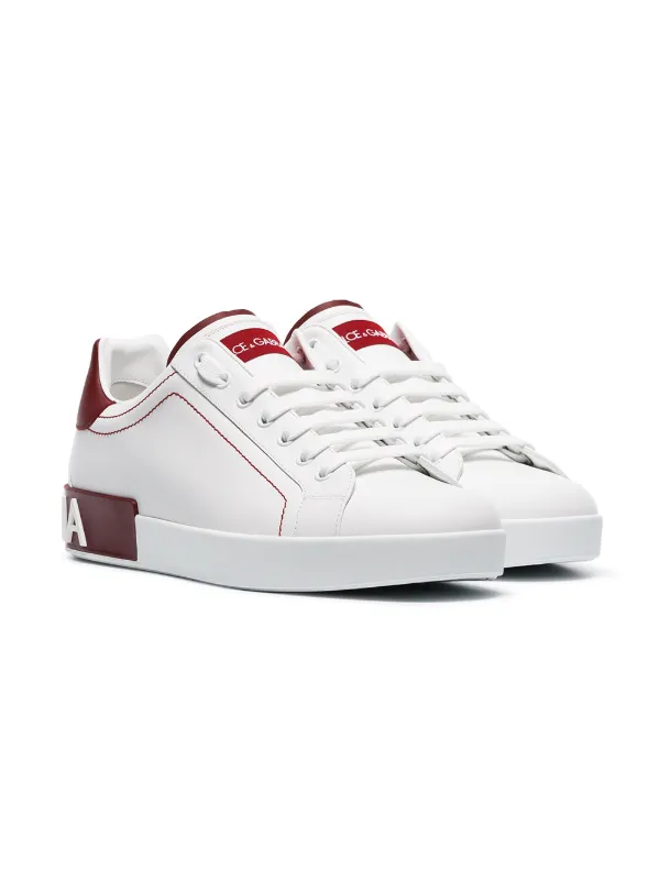 Dolce & gabbana white red portofino sneakers 2025
