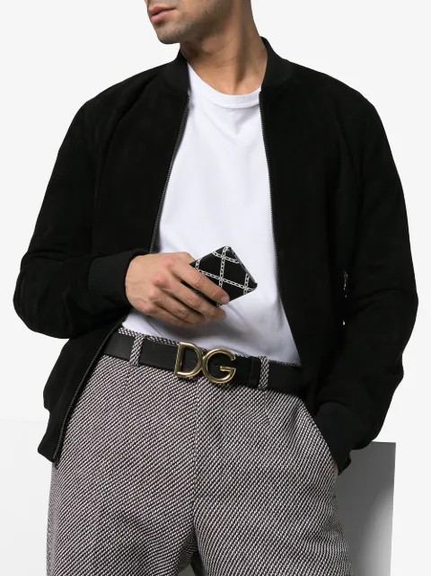 เข็มขัด DOLCE & GABBANA black logo buckle leather belt แต่งตัวสตรีท แต่งตัววินเทจ