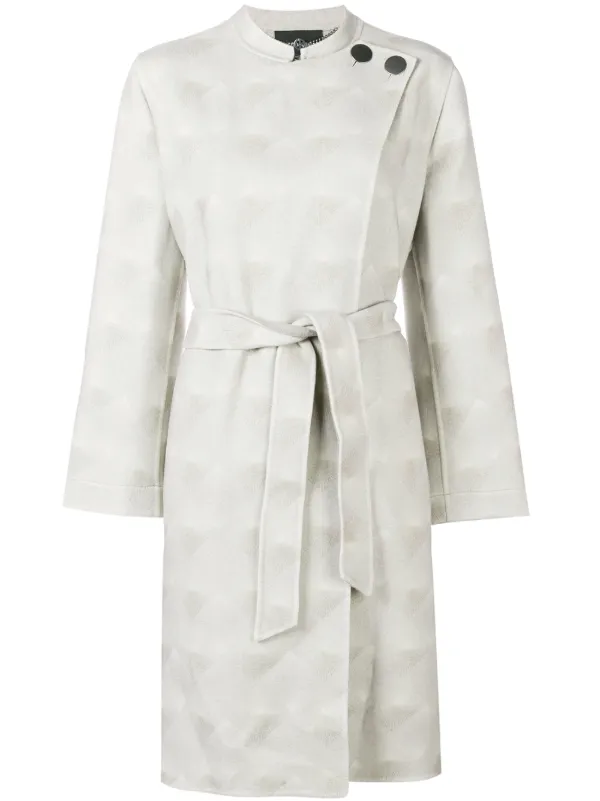 belted wrap coat