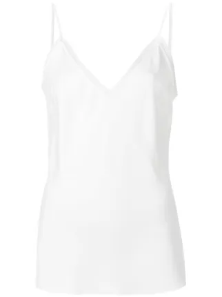 frame satin lounge tank