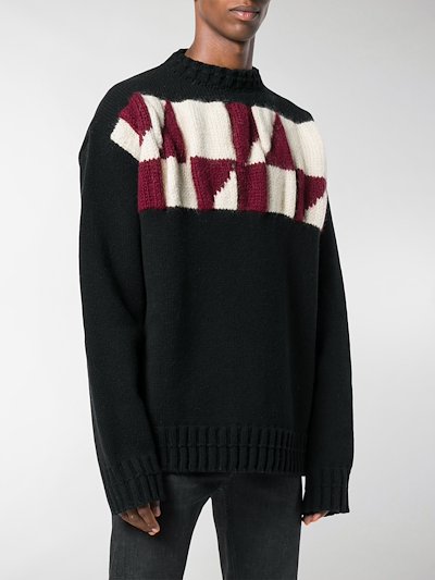 Calvin Klein knit design sweater black | MODES