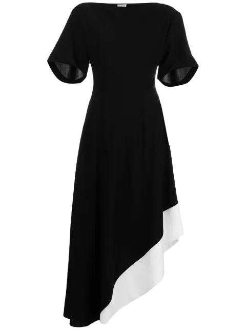 Click to view more detailed imagery on our partner's website Loewe Asymmetrical Short Sleeved Dress In Black