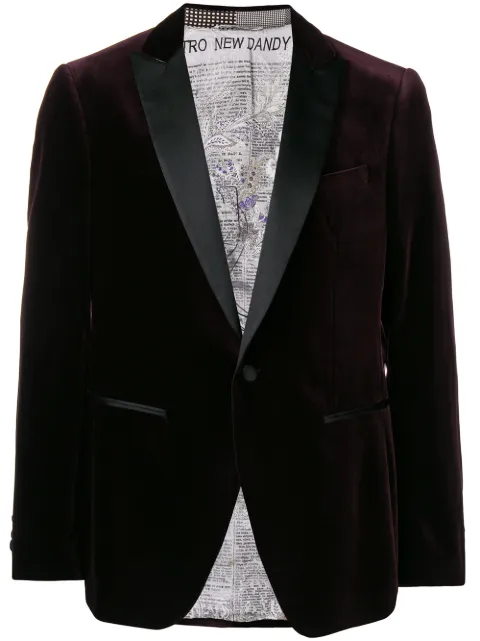 ETRO Velvet Tuxedo Jacket - Farfetch