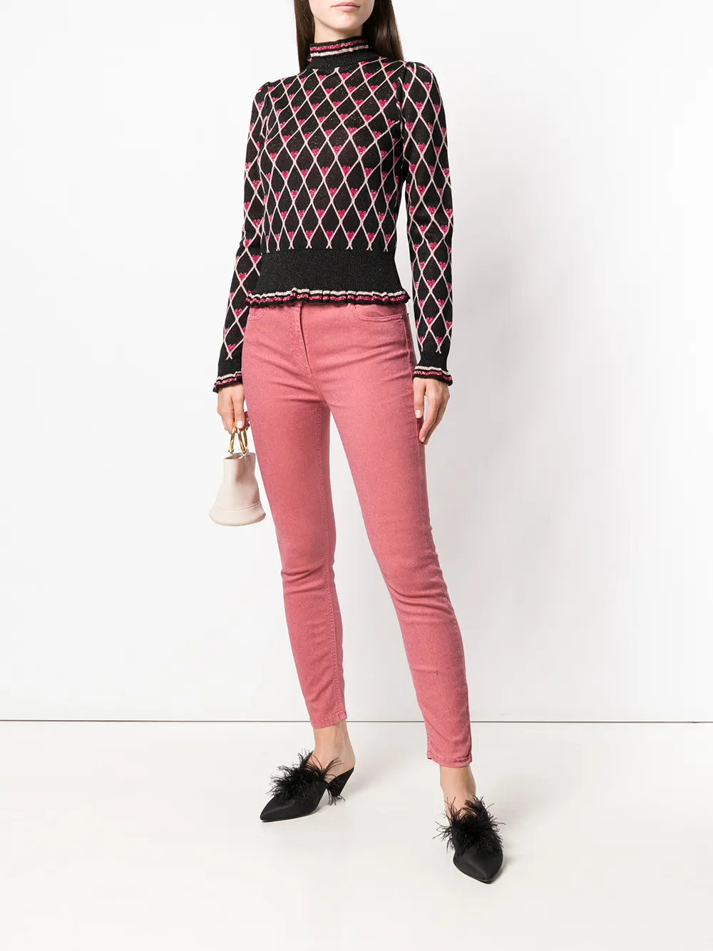  Elisabetta Franchi Five-pockets Jeans - Pink 