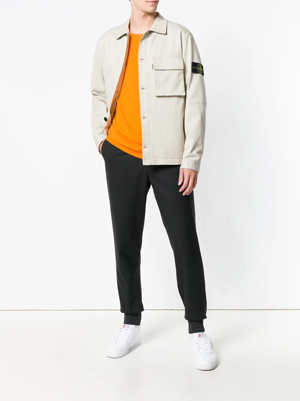 stone island denim jacket