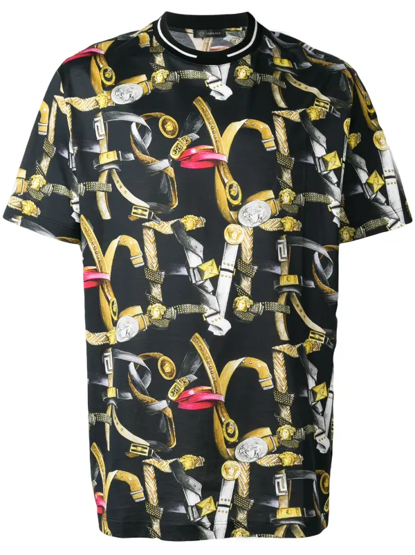 versace belt shirt