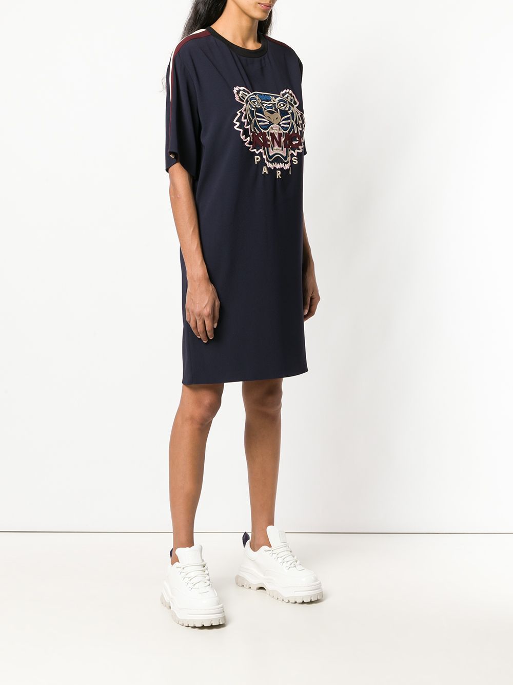 Kenzo tiger hot sale crepe dress