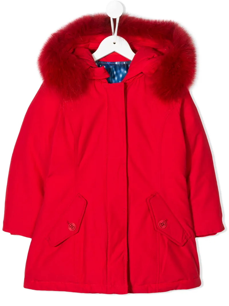 Freedomday Junior padded fur trimmed coat