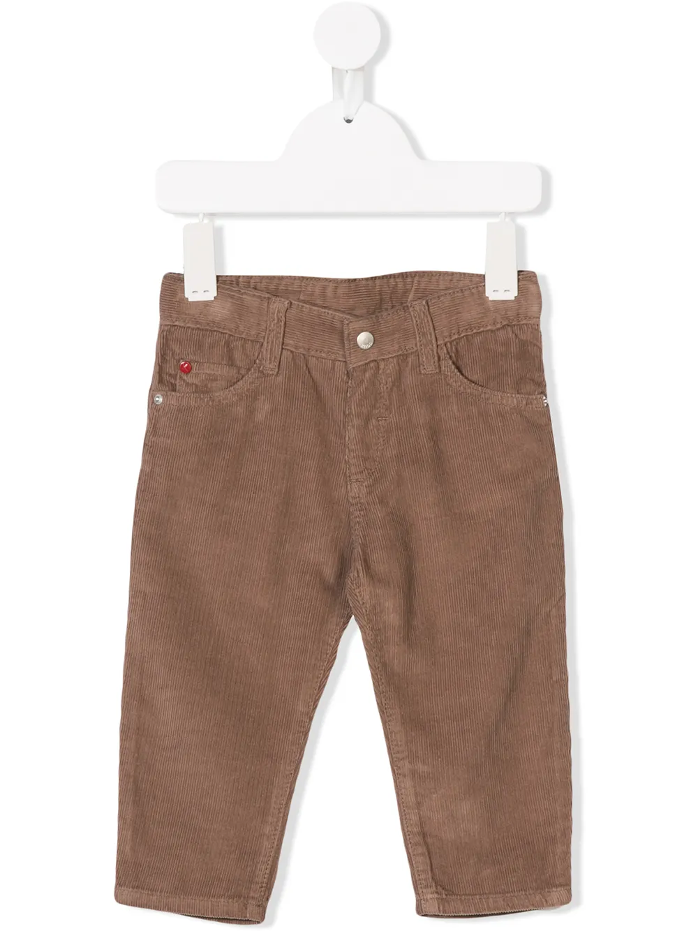 Knot five pockets corduroy trousers